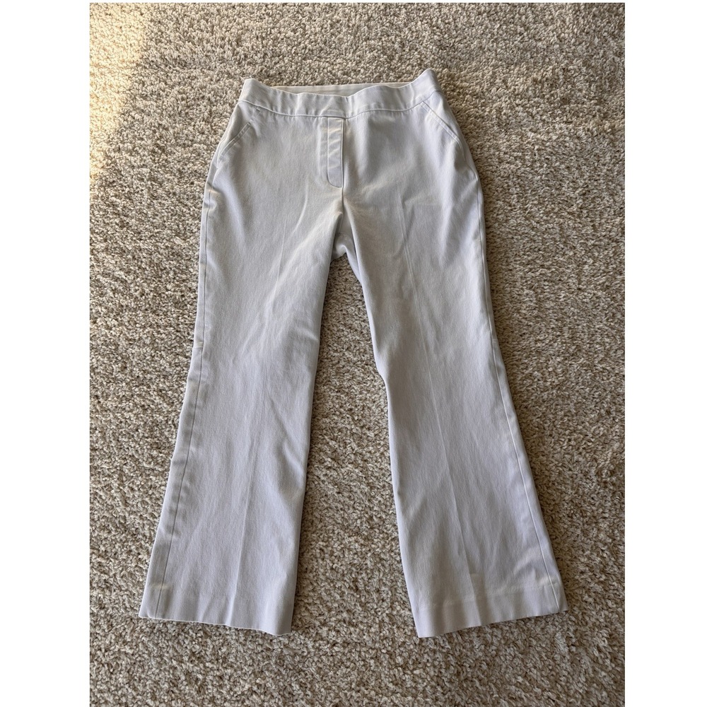 Spanx The Perfect Pant Women Size Medium White Excellent Kick Flare Stretch